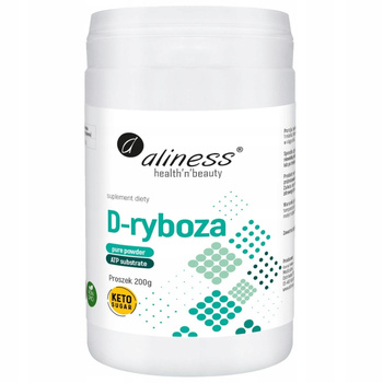 Aliness Ultraczysta D Ryboza Suplement Diety Keto Sugar Proszek 200g