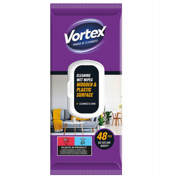 Vortex Wielorazowe Ściereczki Chusteczki Nawilżane Do Mebli Kurzu 48 Sztuk