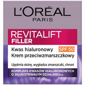 Loreal Revitalift Filler Przeciwzmarszczkowy Krem Do Twarzy 50 SPF 50 ml