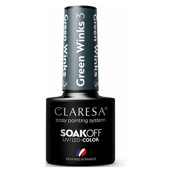 Claresa Lakier Hybrydowy Green Winks 3 5g