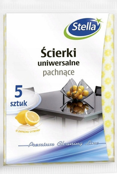 Stella Ścierki Uniwersalne o Zapachu Cytryny 5szt.