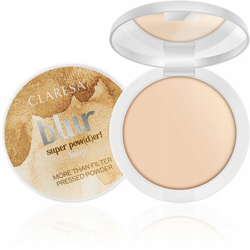 Claresa Blur Super Pow(d)er! Beige Puder Prasowany Wygładzający 10g