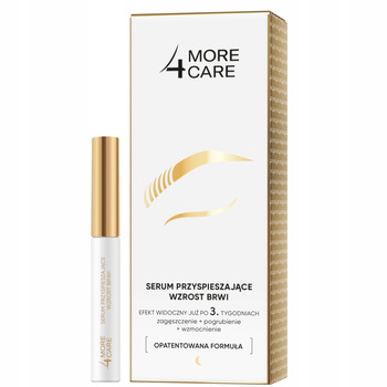More4Care Serum Przyspieszające Wzrost Brwi Wzmacnia Pogrubia Stymuluje 3ml
