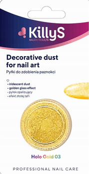 Intervion Pyłek Do Paznokci Holo Gold 03 Złoty
