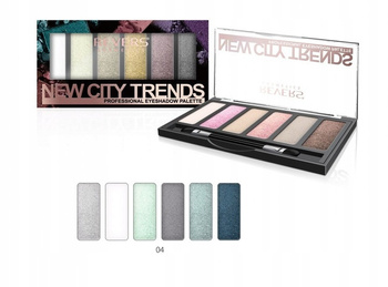 Revers Paletka 6 Cieni Do Powiek + Aplikator 2w1 New City Trends nr 04