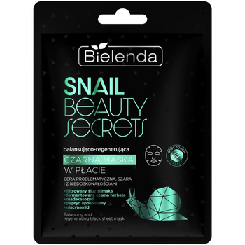 Bielenda Snail Beauty Secrets Balansująco Regenerująca Maska w Płacie 1szt