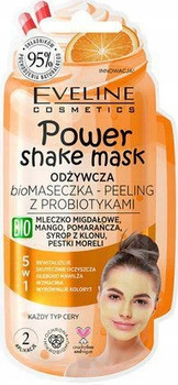 Eveline Shake Power Odżywcza Bio Maseczka z Peelingiem z Probiotykami