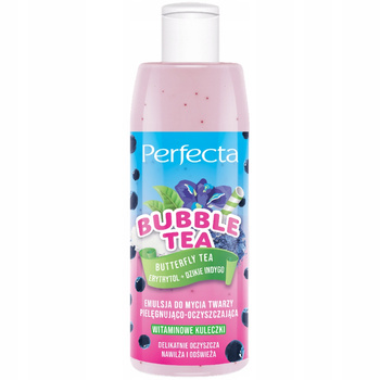 Perfecta Bubble Tea Oczyszczająca Emulsja Do Mycia Twarzy Erytrytol 300ml