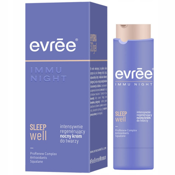 Evree Immu Night Sleep Well Regenerujący Krem Do Twarzy Na Noc Skwalan 45ml