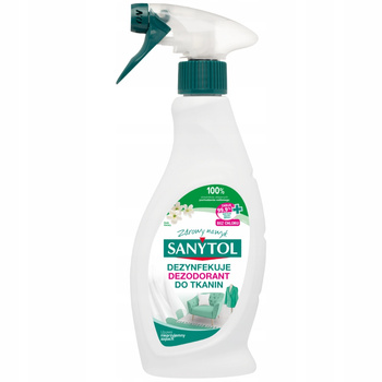 Sanytol Odświeżający Spray Do Dezyfekcji Tkanin Dywanów Materacy 500ml