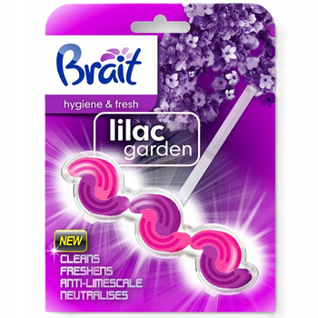 Brait Zawieszka Liliowa Kostka Do WC Lilac Garden Usuwa Zabrudzenia 45g