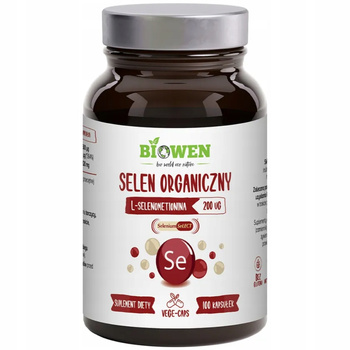 Biowen Selen Organiczny Suplement Diety Wsparcie Tarczycy 100 Kapsułek
