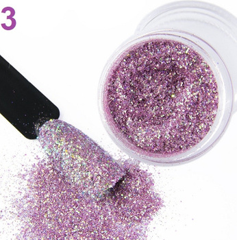 Coliber Effect Do Paznokci Różowy Drobny Brokat