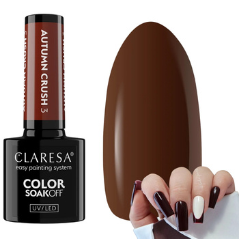 Claresa Lakier Hybrydowy Do Paznokci Manicure Autumn Crush 3 Czekoladowy 5g