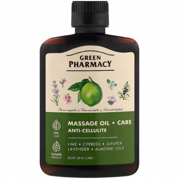 Green Pharmacy Antycellulitowy Olejek Do Masażu Ciała Limonka Lawenda 200ml