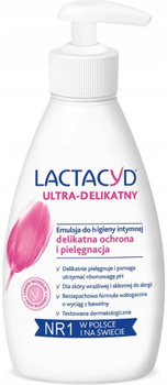 Lactacyd Sensitive Delikatna Emulsja Do Higieny Intymnej z Pompką 200ml