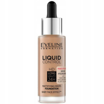 Eveline Podkład HD Liquid Control Matujący Niacynamid 060 Sunny Beige 32ml