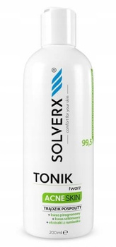 SOLVERX Acne Skin Tonik do Twarzy na Trądzik 200ml