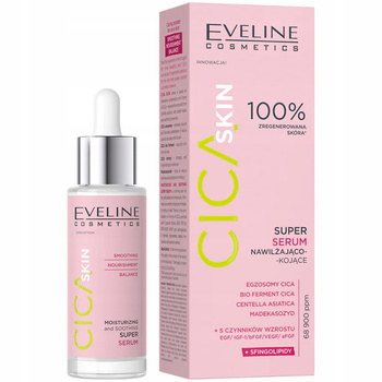 Eveline Cica Skin Nawilżająco Kojące Serum Do Twarzy Cera Sucha 30ml