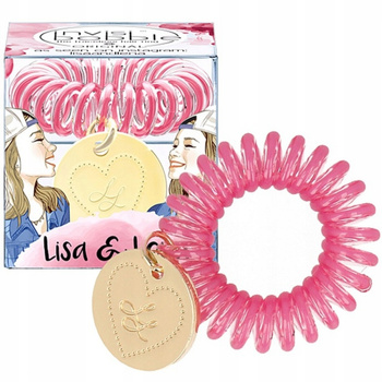 Invisibobble Gumka Do Włosów Sprężynka z Zawieszką Różowa Lisa Lena 1 szt