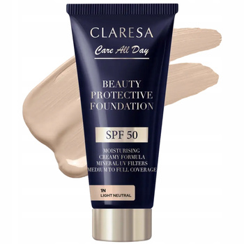 Claresa Care All Day Nawilżający Podkład Do Twarzy SPF50 1N Light Neutral