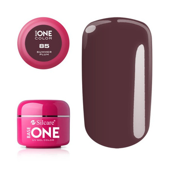 Silcare Base One Żel UV 85 Summer Plum Bordo 5g