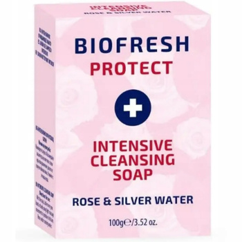 BioFresh Protect Naturalne Mydło w Kostce Do Rąk Woda Różana i Srebro 100g