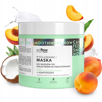 So!Flow Wygładzająca Maska Do Włosów Po Keratynowym Prostowaniu Kokos 400ml