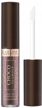 Eveline Choco Glamour Cień w Płynie Błyszczący Drobinki Brąz Fiolet 06