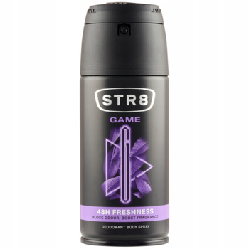 STR8 Game Deo Body Spray Męski Dezodorant 48h Ochrony i Świeżości 150ml