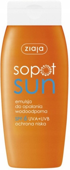 Ziaja Sopot Sun Emulsja opalania wodoodporna SPF 6