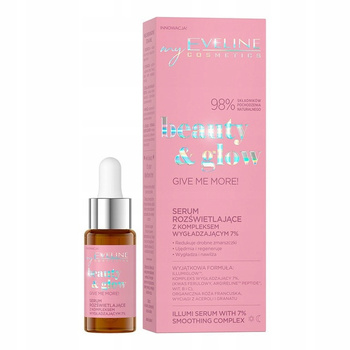 Eveline Beauty Glow Serum rozświetlające wygładza