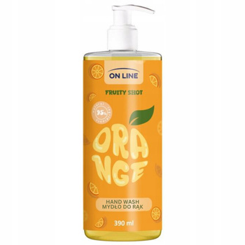 On Line Fruity Shot Mydło w Płynie Do Mycia Rąk z Pompką Orange 390ml