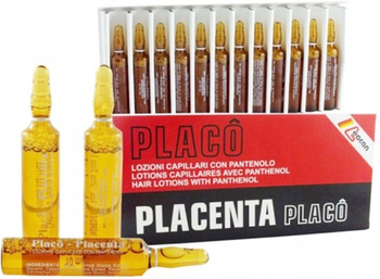 Kallos Ampułki Placenta Placo Porost Włosów 12szt x 10ml