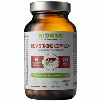 Biowen Hepa Strong Complex Suplement Diety Wspierający Wątrobę 90 Kapsułek