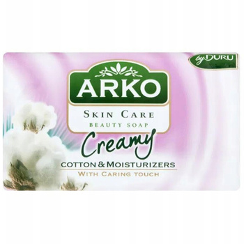 Arko Skin Care Kremowe Nawilżające Mydło w Kostce Do Rąk Ciała Bawełna 90g