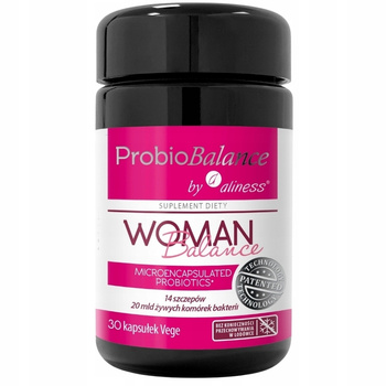 Aliness ProbioBalance Probiotyk Dla Kobiet 20 mld Odporność 30 Kapsułek