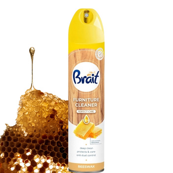 Brait Beeswax Spray Do Czyszczenia Piel臋gnacji Mebli z Woskiem 300ml