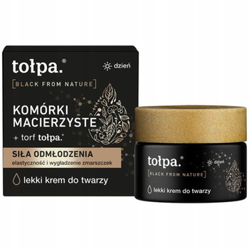 Tołpa Black From Nature Lekki Odmładzający Krem Do Twarzy Na Dzień 50ml
