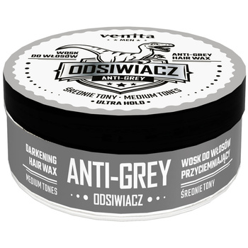 Venita Men Anti Grey Odsiwiacz Wosk Do Włosów Dla Mężczyzn Średnie Tony 75g