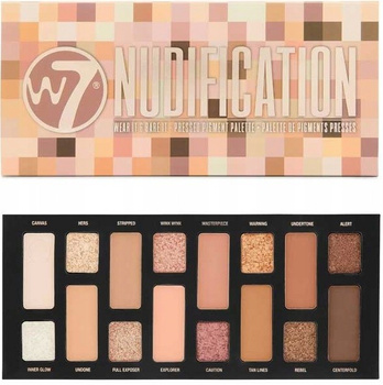W7 Nudification Paleta Pigmentów Nude 16 Cieni