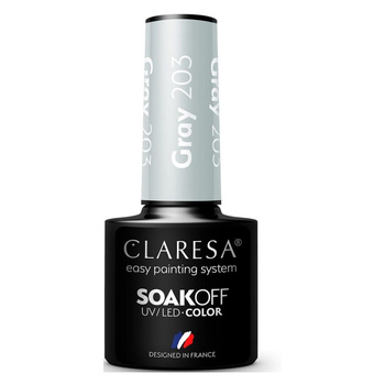 Claresa Lakier Hybrydowy Gray 203 5g