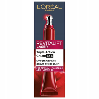 Loreal Revitalift Laser X3 Wygładzający Krem Pod Oczy Pro Retinol 15ml