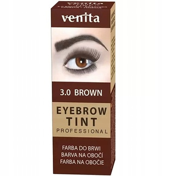 Venita Profesjonalna Klasyczna Henna do Brwi w Proszku 3.0 Brązowa