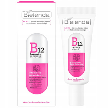 Bielenda B12 Beauty Vitamin Nawilżający Krem Do Twarzy Witaminowy 50ml