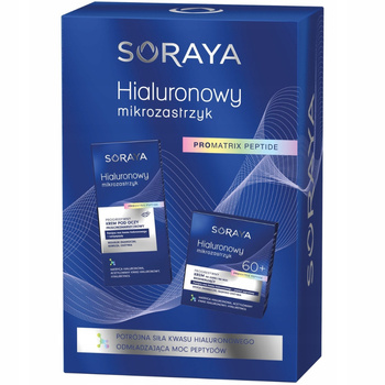 Soraya Hialuronowy Mikrozastrzyk Zestaw Prezentowy Kosmetyków Do Twarzy 60+
