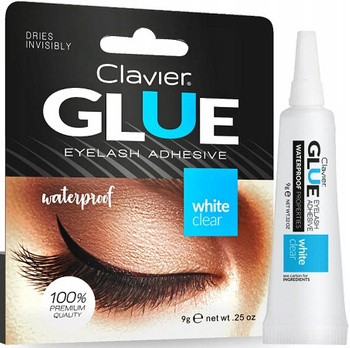 Clavier Klej Clear Przeźroczysty Do Rzęs Kępek 7g