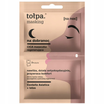 Tołpa Masking Cica Regenerująca Maseczka Do Twarzy Wąkrota Azjatycka 2x5ml