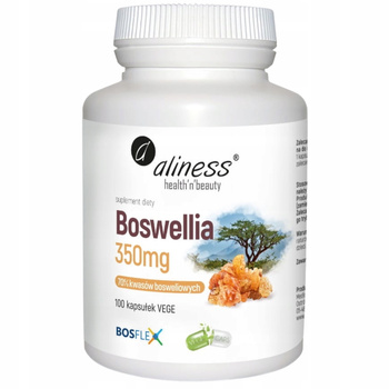 Aliness Boswellia Serrata 350mg Suplement Diety Zdrowe Stawy 100 Kapsułek