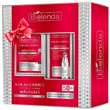 Bielenda Kolagenowy Stymulator Młodości Zestaw Krem Do Twarzy Pod Oczy 50+